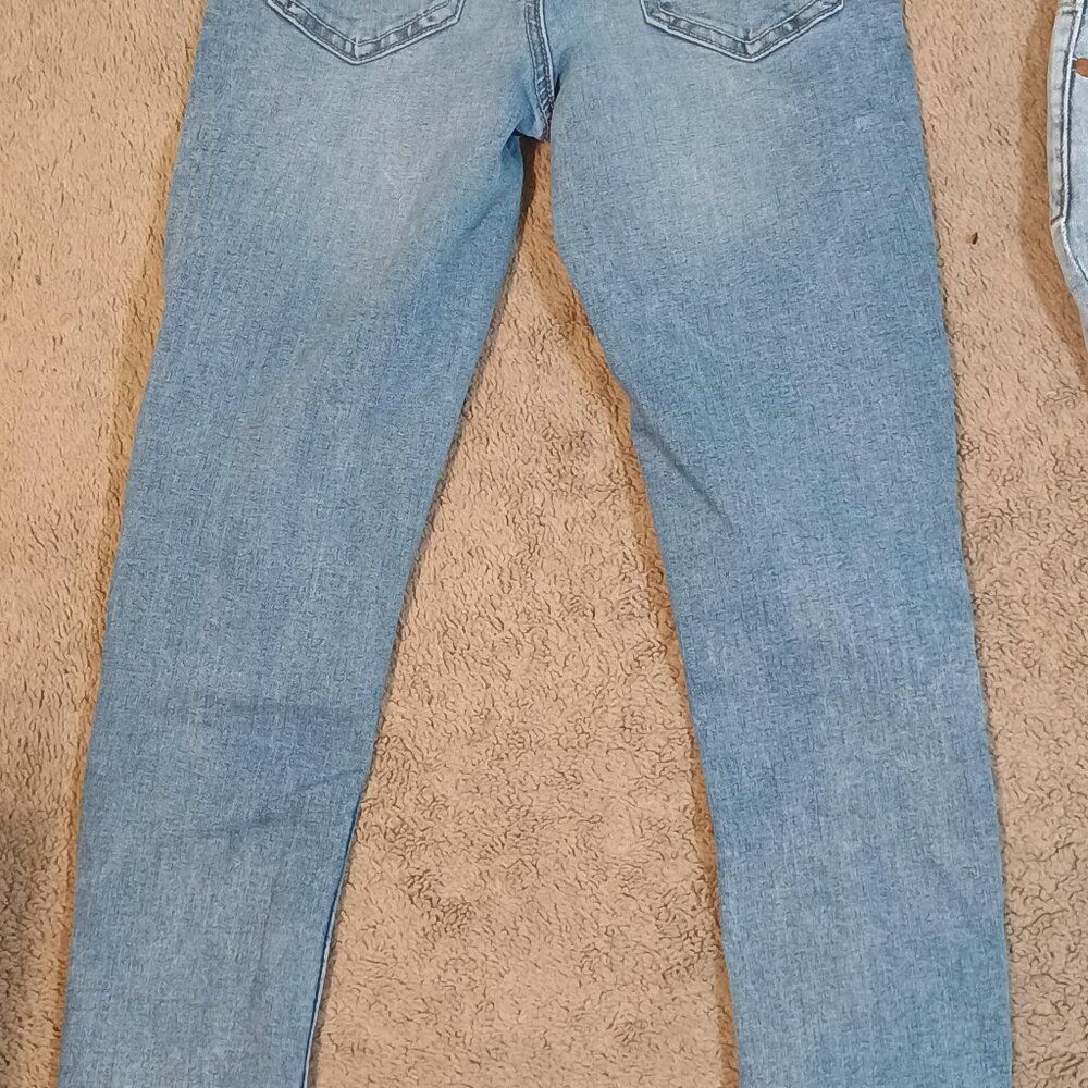 Peek & Justice/Jeans Bundle/Girls 10/Light Wash Jeggings 2Pc Lot - Picture 6 of 11